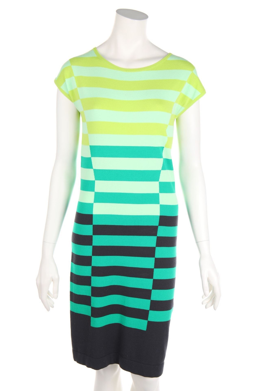 LUISA CERANO - Strickkleid mit überschnittener Schulter - S