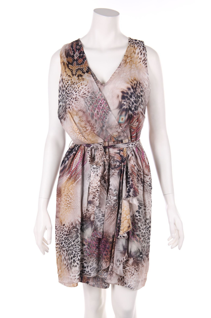 ana alcazar - dress made of Silk with Wrap-Effect - D 40