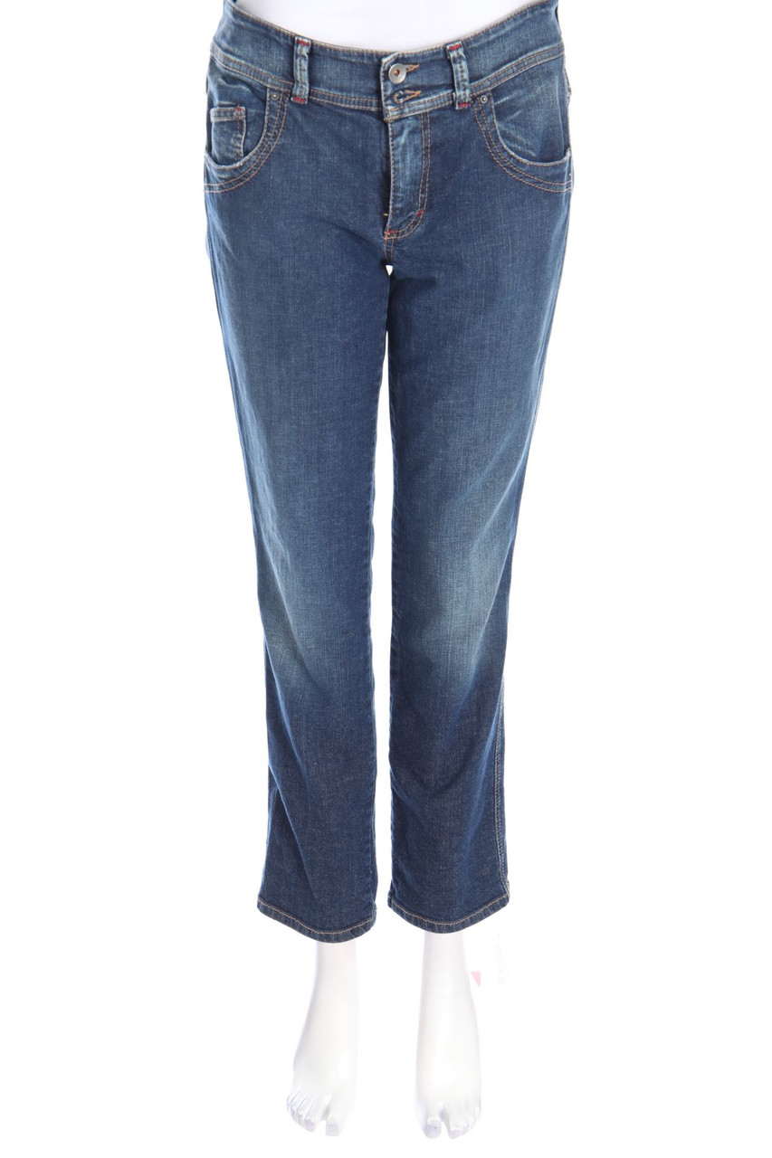 BENETTON JEANS - Used Look Straight Cut Jeans - D 40