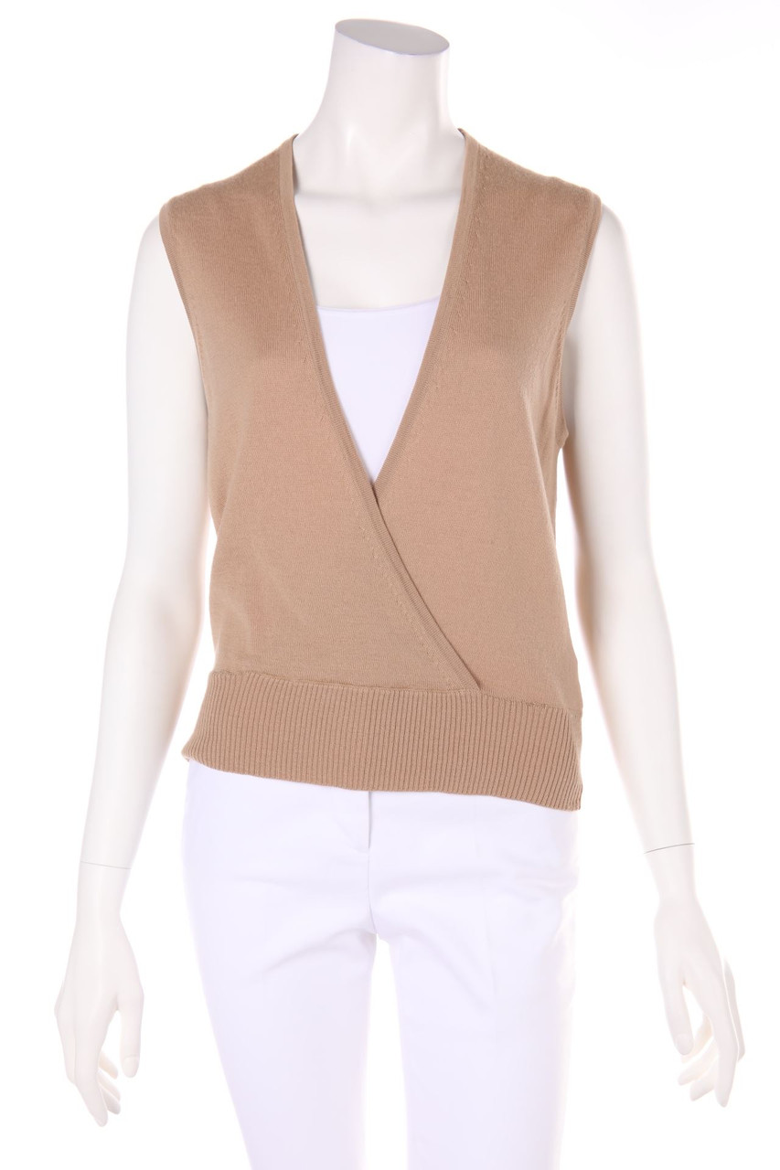 Marc O´Polo - Knit Top, Merino Wool with Wrap-Effect - M