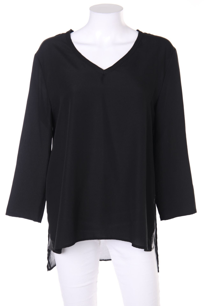 No Label - Blouse, Layer Look with Chiffon - D 38-40