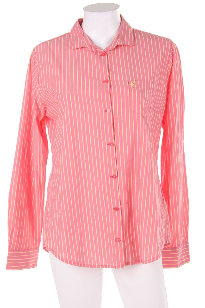 Marc O´Polo - Stripe Cotton Blouse with Logo-Stitching - D 40