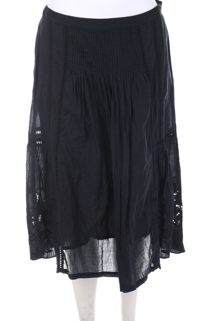 NOA NOA - Cotton Midi Skirt with Lace - XS