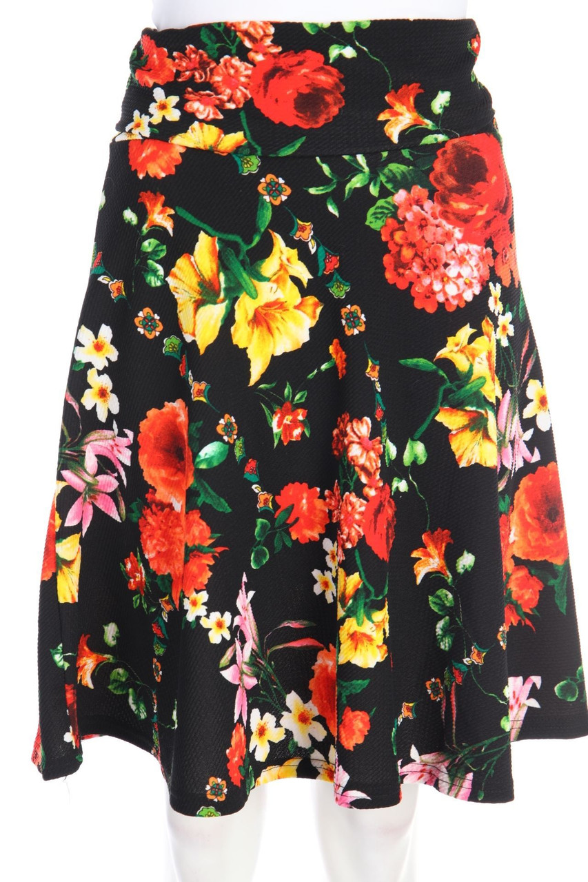 Histoire de plaire - Midi-Midi Skirt with floral print - S