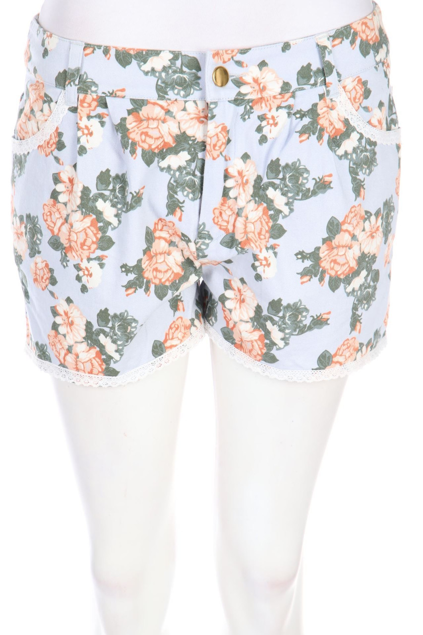 mint&berry - Print-Faux Leather Shorts - D 36-38