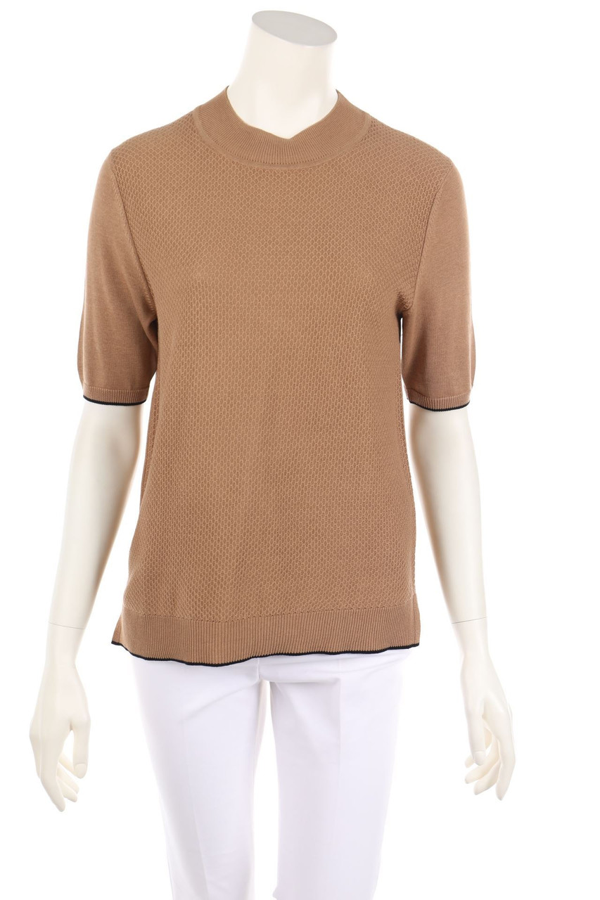 MOD ATELIER - Shortsleeve-Shortsleeve Pullover with Silk - M