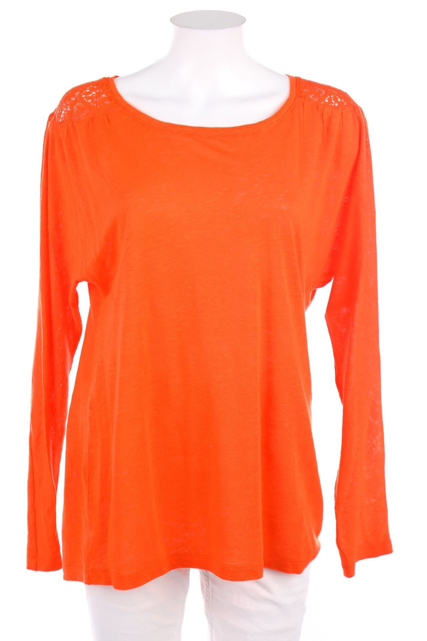 sita murt - Linen Longsleeve-Shirt with Lace - M