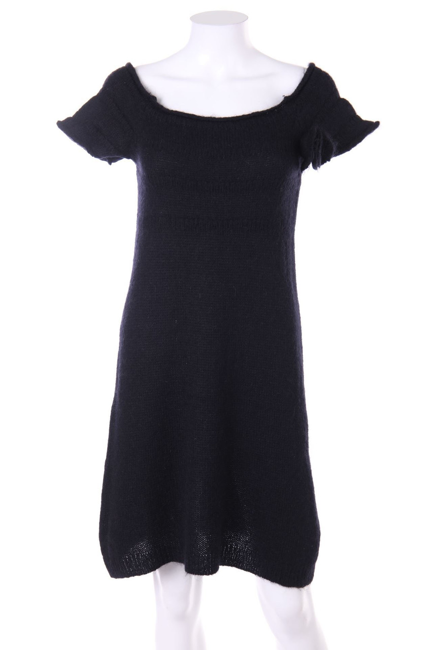 No Label - Shortsleeve-Knit-Knit Dress with Applications - D 34-36