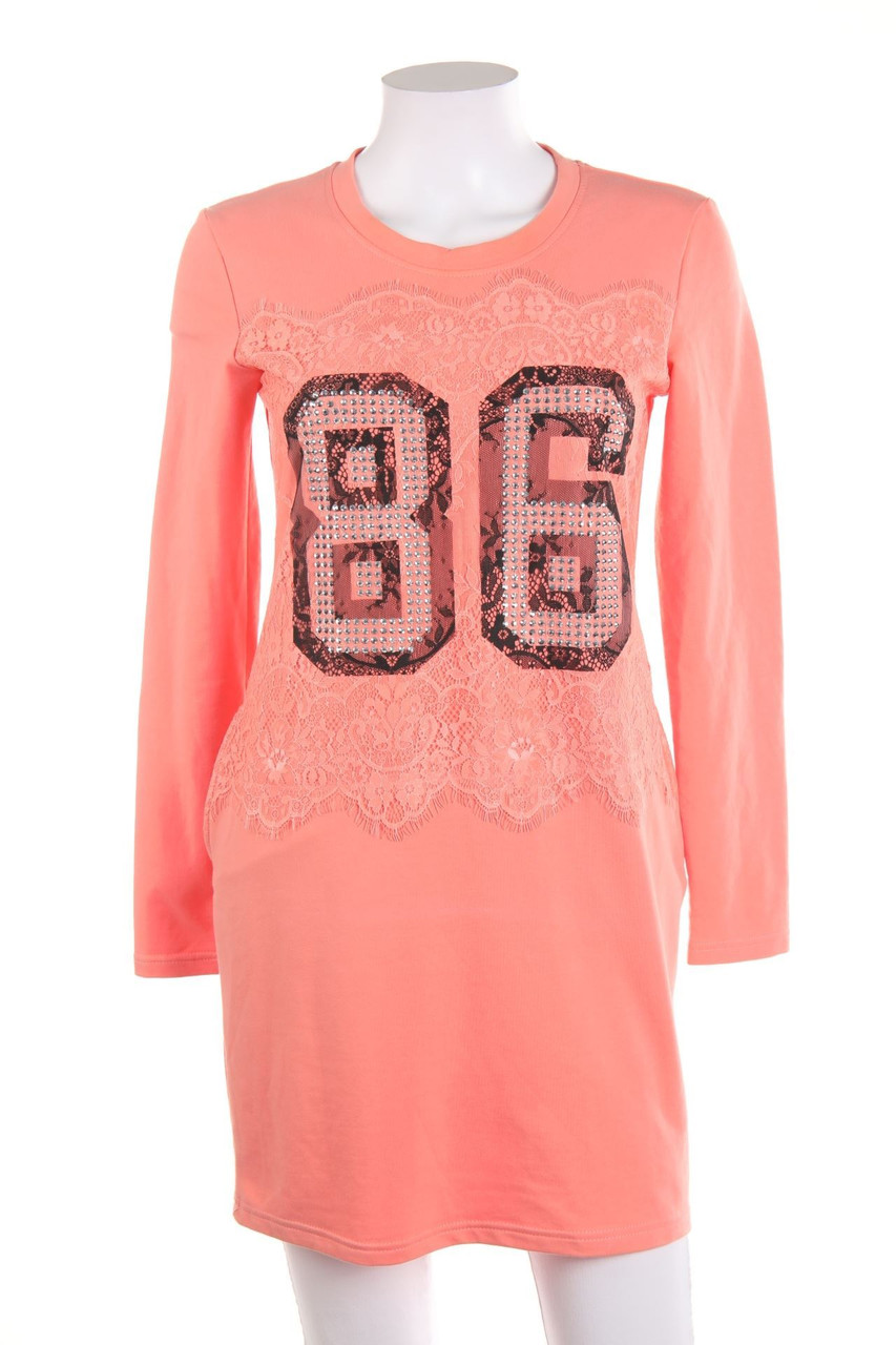 GIORGIA - Dress with Lace Insert with Rhinestones - D 36-38