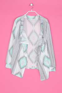 No Label - Patterned Cardigan - M