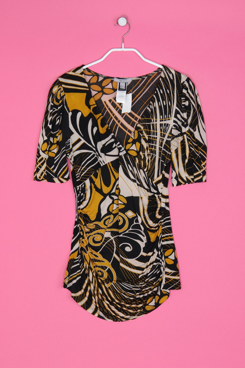 MANGO SUIT - Bluse mit tiefem Ausschnitt - L