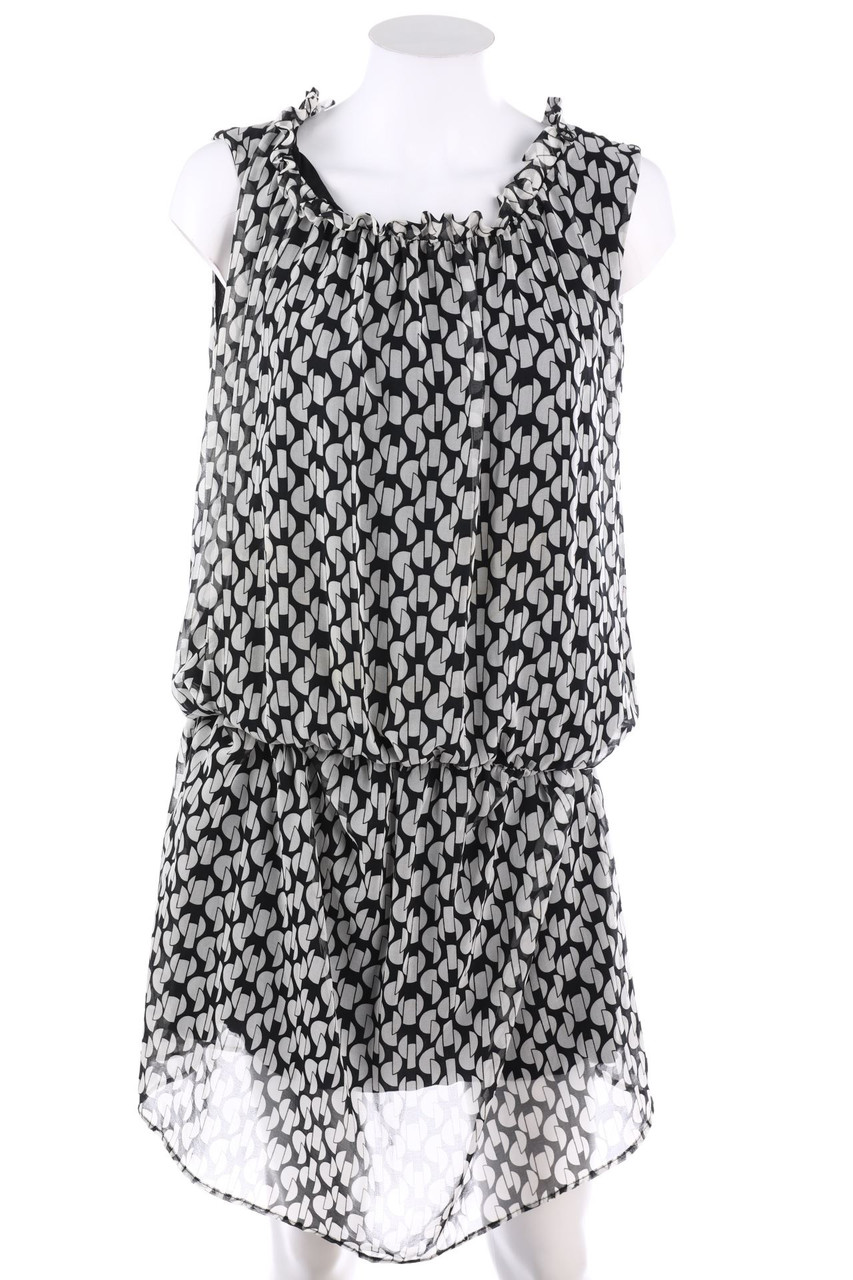 AMY VERMONT - Patterned dress with Frills - D 44