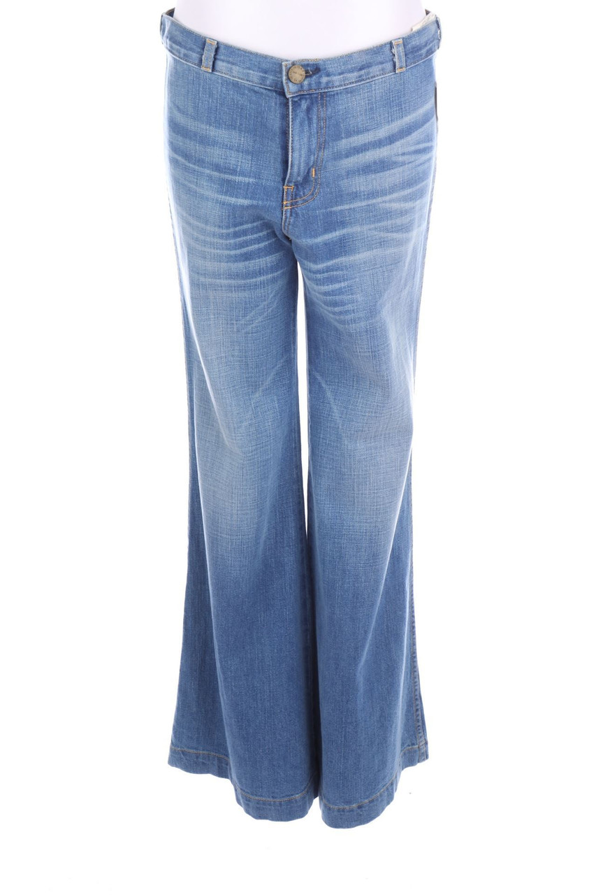 CURRENT/ELLIOTT - Flared Jeans aus Baumwoll-Mix mit Logo-Print - W29