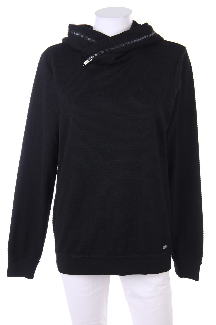 GAUDÌ - Kapuzen-Pullover mit Logo-Plakette - M