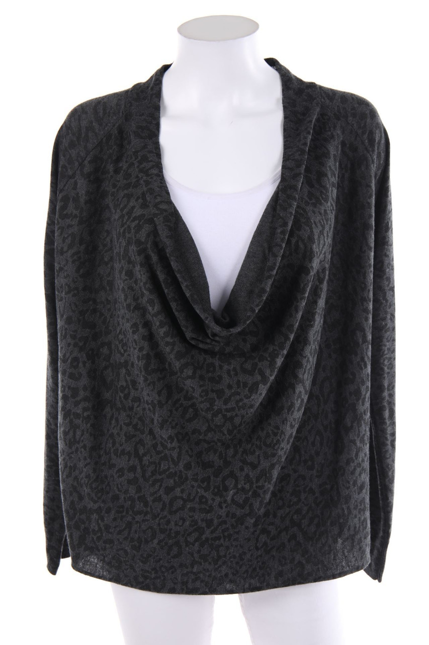 MAISON SCOTCH - Strick-Pullover mit Wasserfall-Ausschnitt - D 38