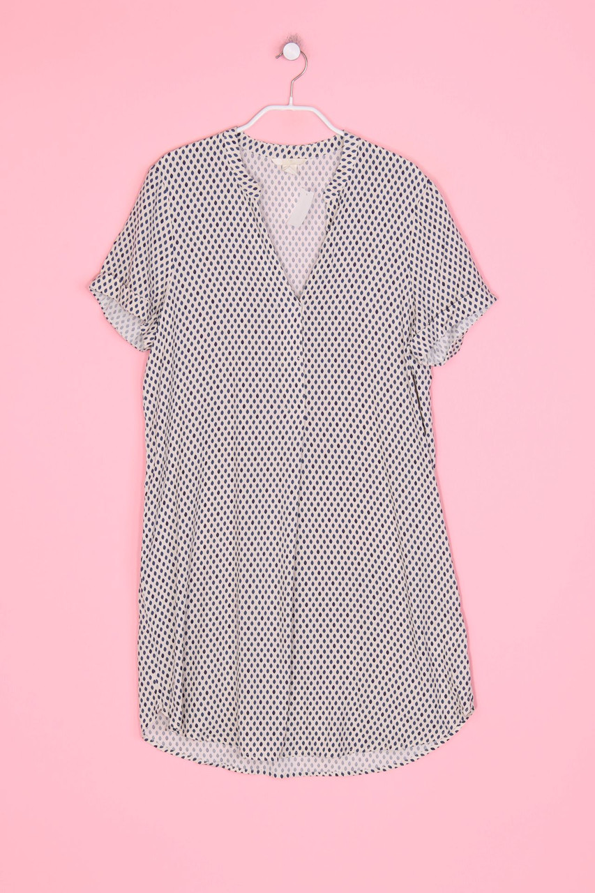 H&M - Kurzarm-Bluse mit Punkten - D 36