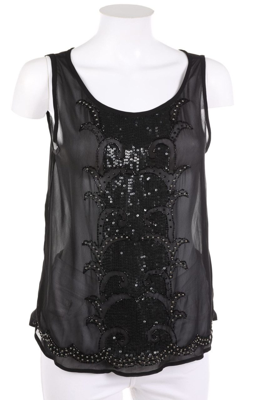 Lyla Lyla - Top mit Perlen mit Pailletten - S