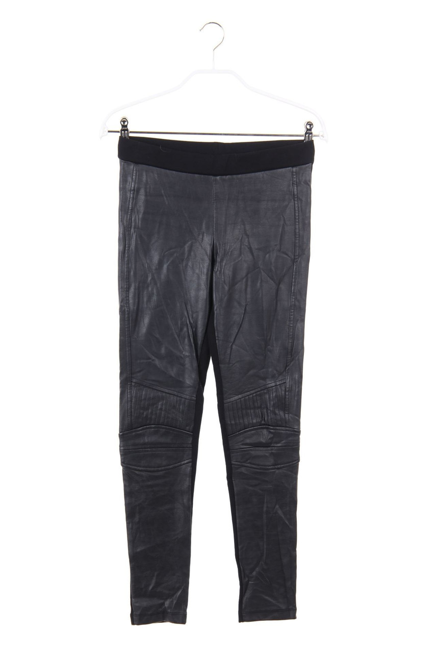 ZARA W&B - Faux Leather-Leggings mit Stretch - S