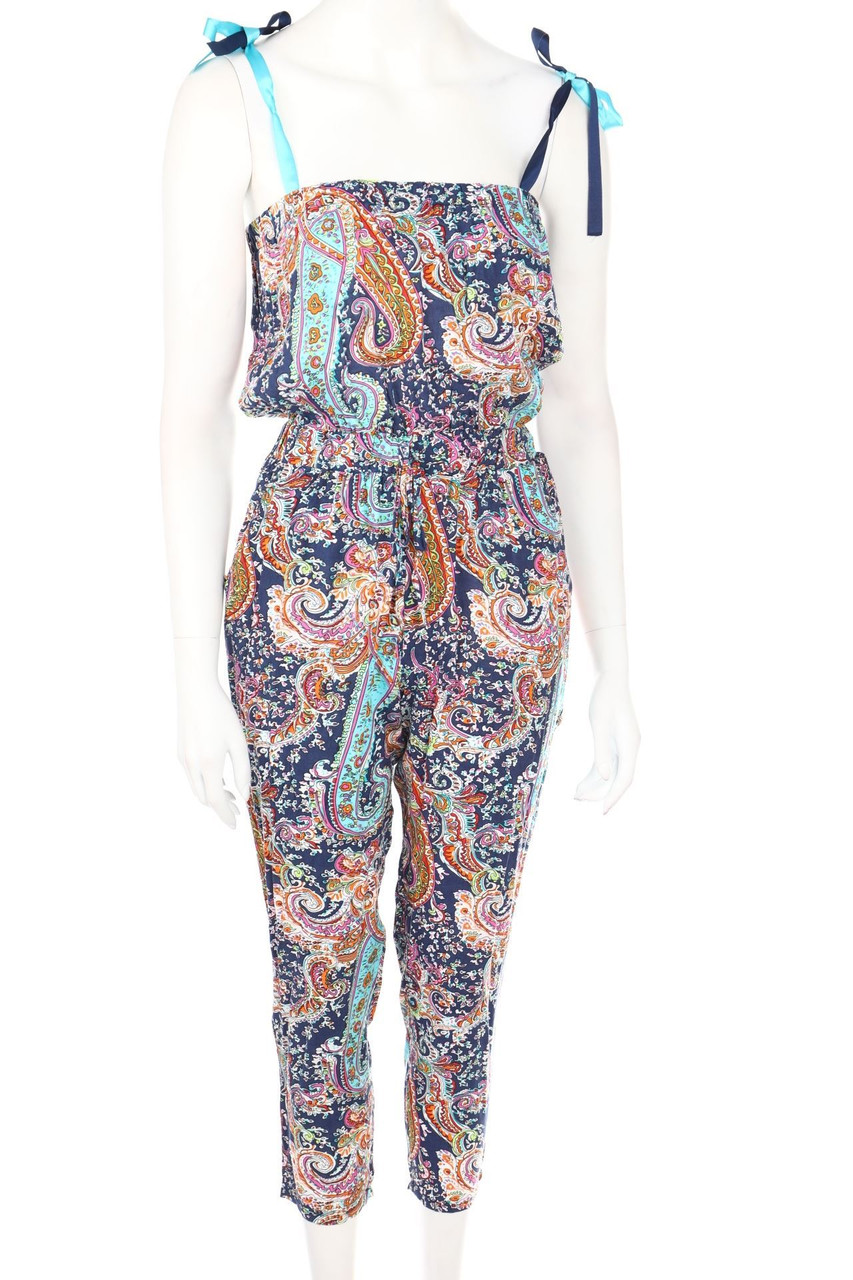 beldadd - Cotton Jumpsuit with Paisley Print - S