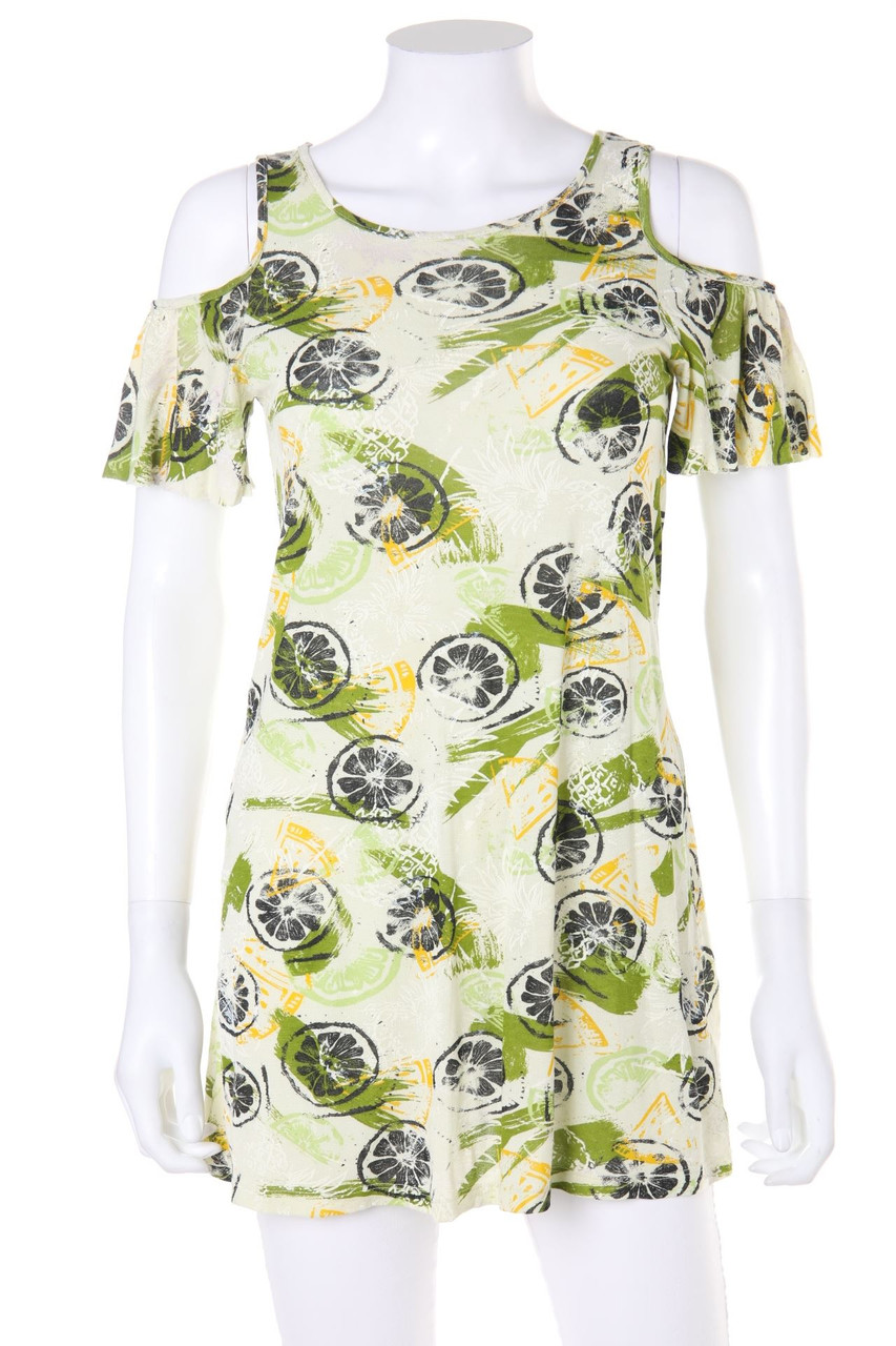 SISLEY - Y2K-Kurzarm-Shirt mit Cut-outs - S