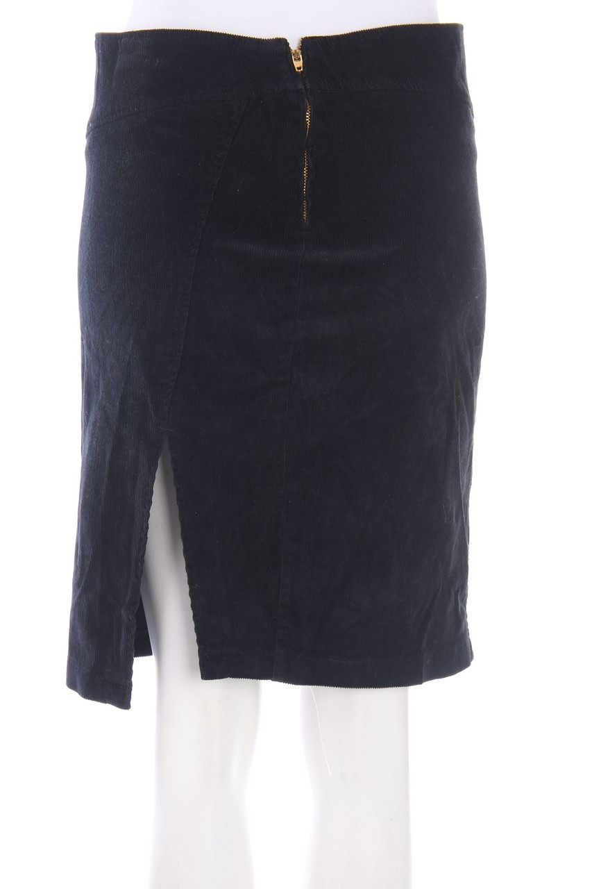 UNITED COLORS OF BENETTON - Corduroy-Skirt, Cotton-blend with Slit - D 34