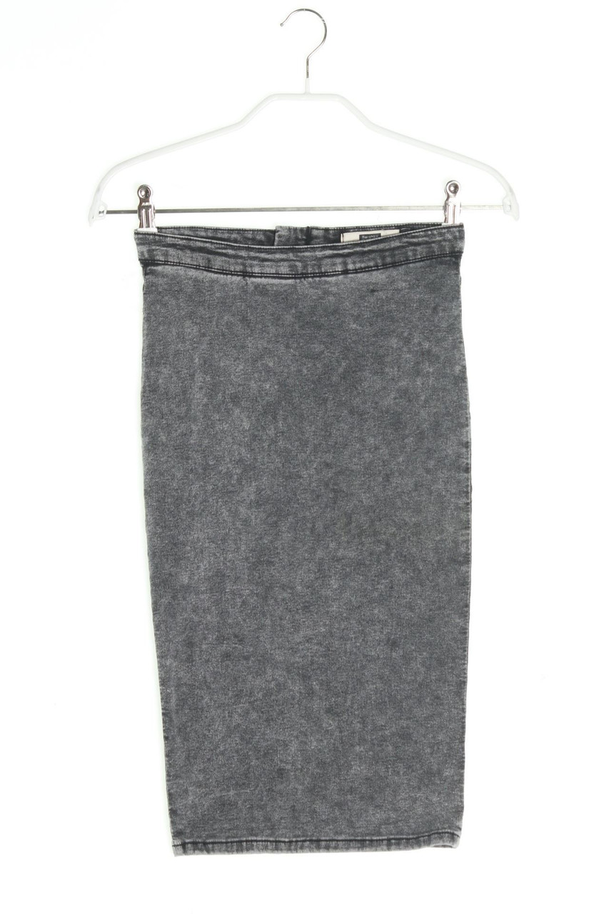 Bershka Denim - Denim Skirt with Slit - S