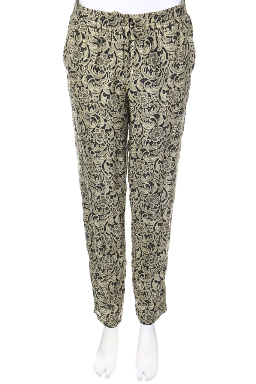 set - Silk Jogger Pants with Print - D 38