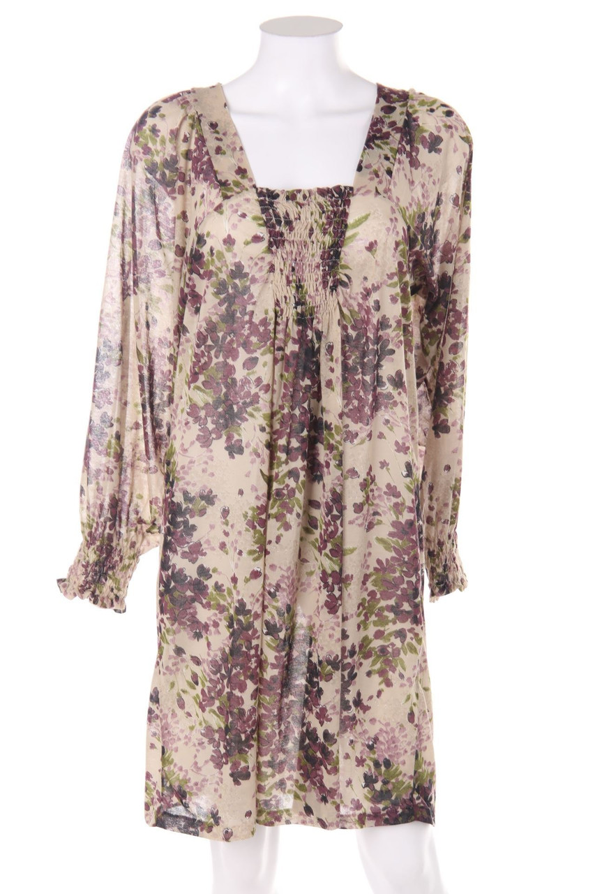 STILE BENETTON - Print-dress with Ruffles - S