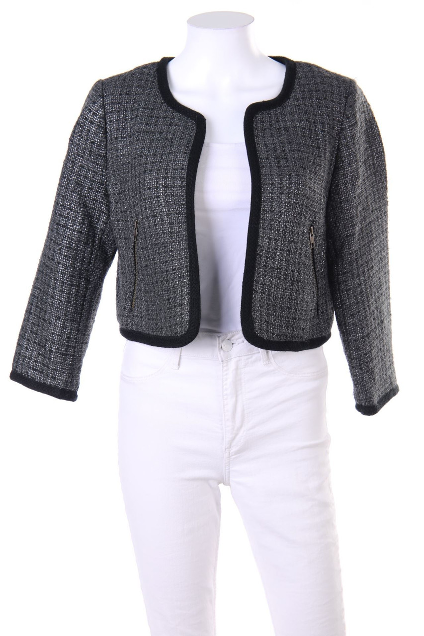 H&M DIVIDED - Bouclé-Jacke mit Metallic-Effekt - D 40