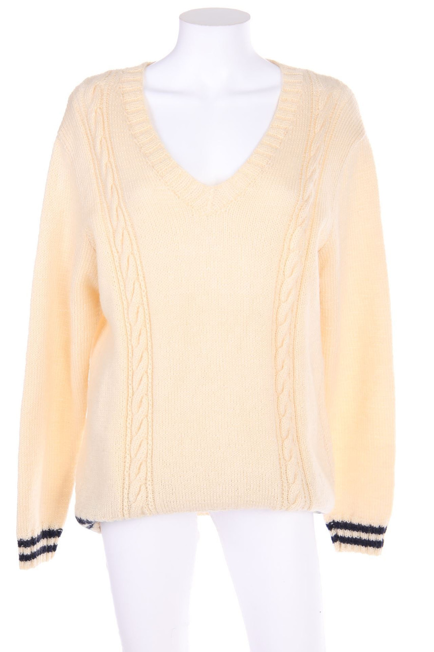 Ohne Label - Handstrick-Strick-Pullover - L