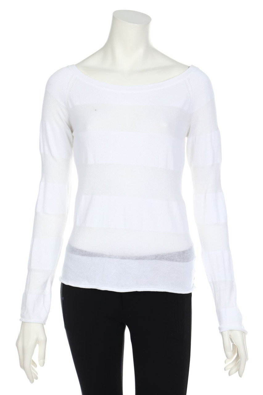 ARMANI JEANS - Strick-Pullover aus Baumwolle mit Logo-Patch - D 38