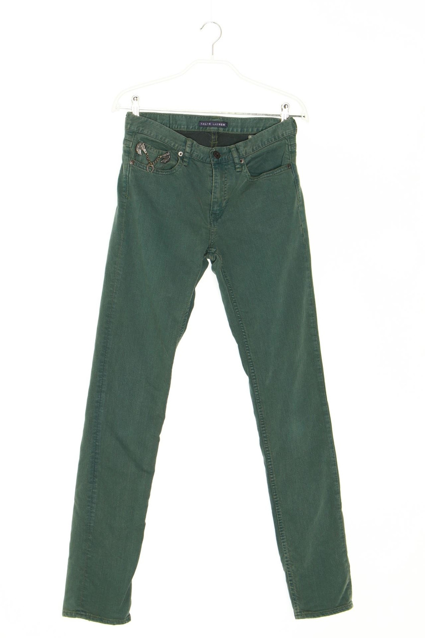 RALPH LAUREN - Jeans-Hose aus Baumwoll-Mix mit Applikationen - W27