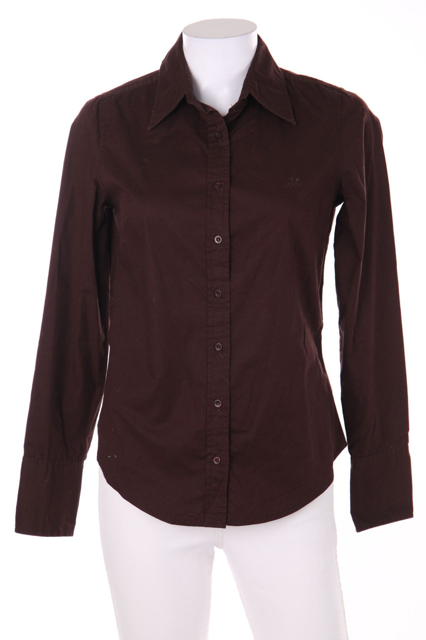 Pepe Jeans - Stretch-Shirt Blouse, Cotton with Logo-Stitching - M
