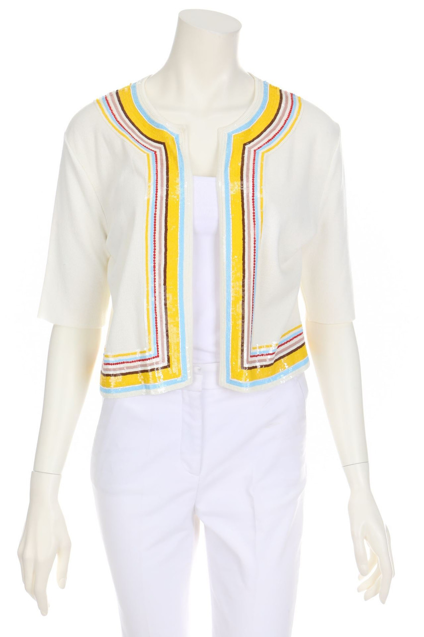 VALENTINO - Cotton Cardigan with Sequins - L