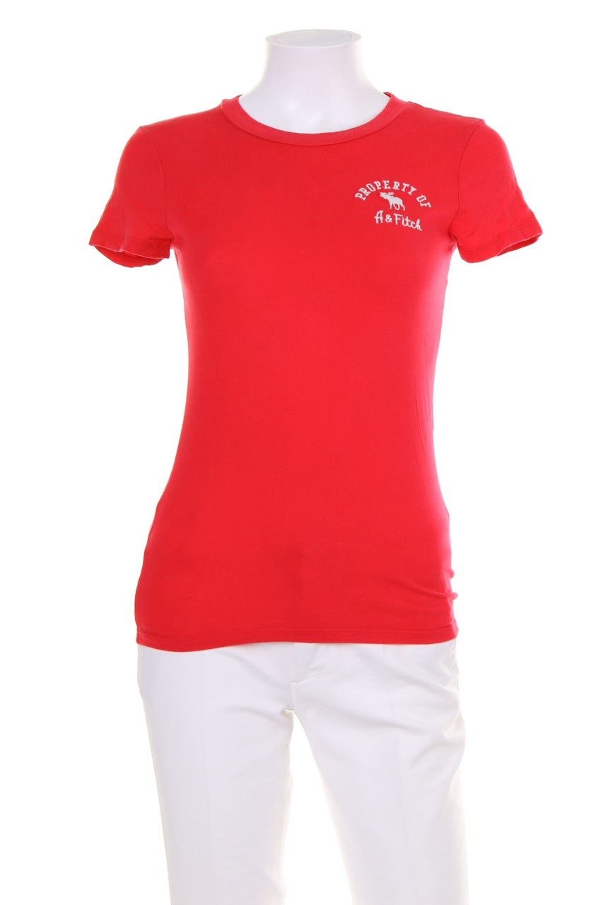 Abercrombie & Fitch - Shortsleeve-Shirt with Logo-Stitching - S