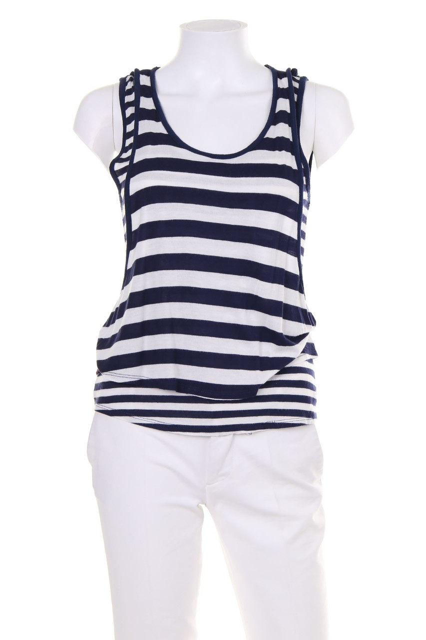 Hilfiger Denim - Streifen-Top im Layer Look aus Viskose - XS