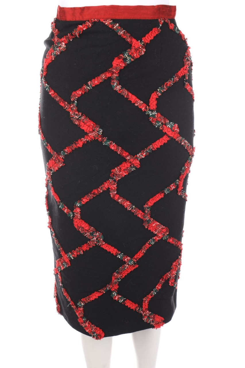 No Label - Pencil Skirt with Slit - XS