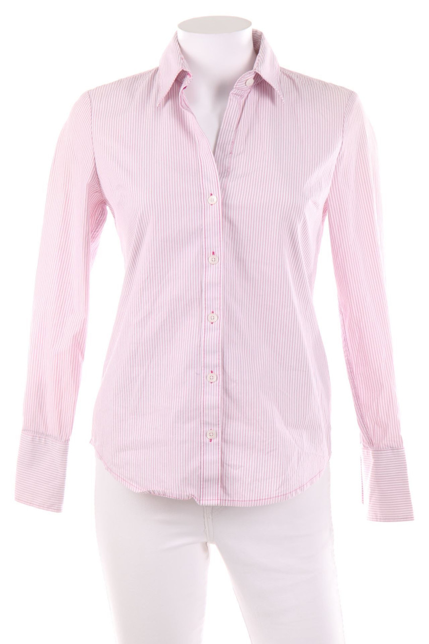 Calvin Klein - Stripe Shirt Blouse, Cotton-blend with Stretch - XS