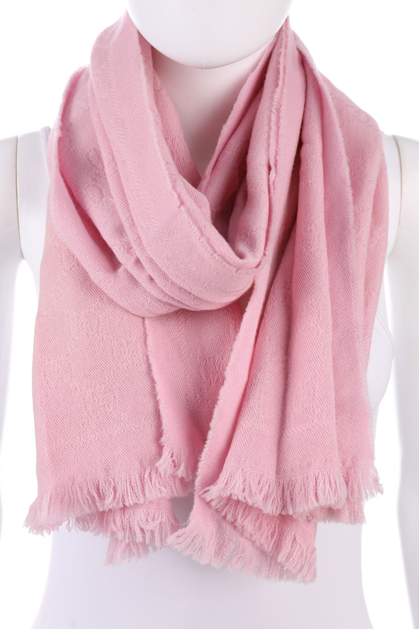 GUCCI - Allover-Logo-Scarf, Wool with Logo-Stitching