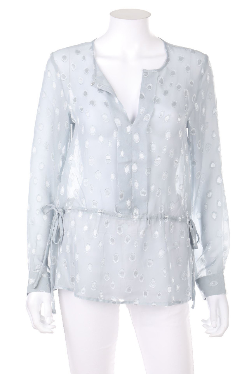 H&M - Bluse mit Punkten mit Tunnelzug - D 36