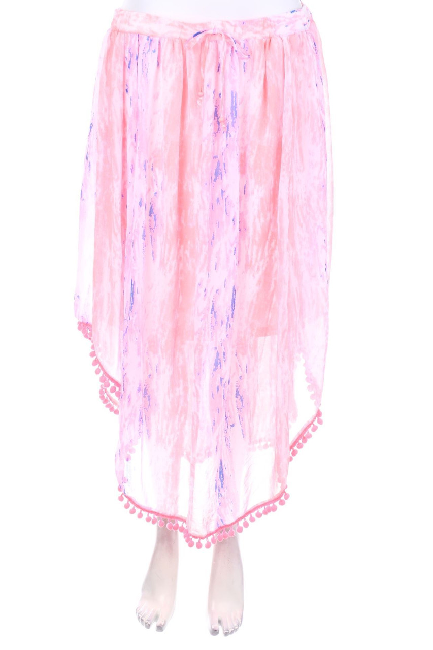 MANGO - Midi Skirt, Crêpe with Asymmetrical Cut - D 40