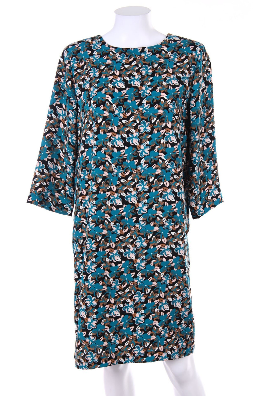 UNITED COLORS OF BENETTON - dress with Cropped Sleeves with floral print - S