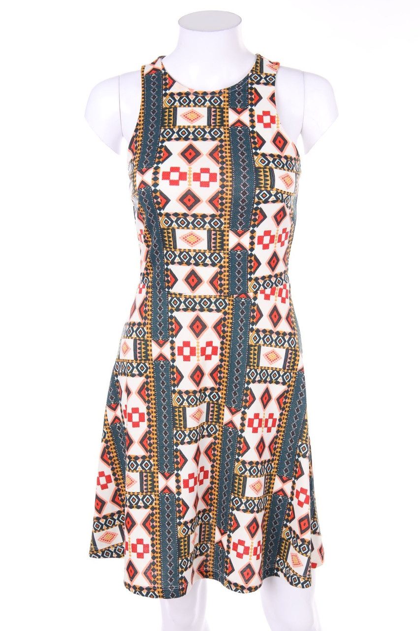 H&M - Skater-Kleid im Ethno-Stil - XS