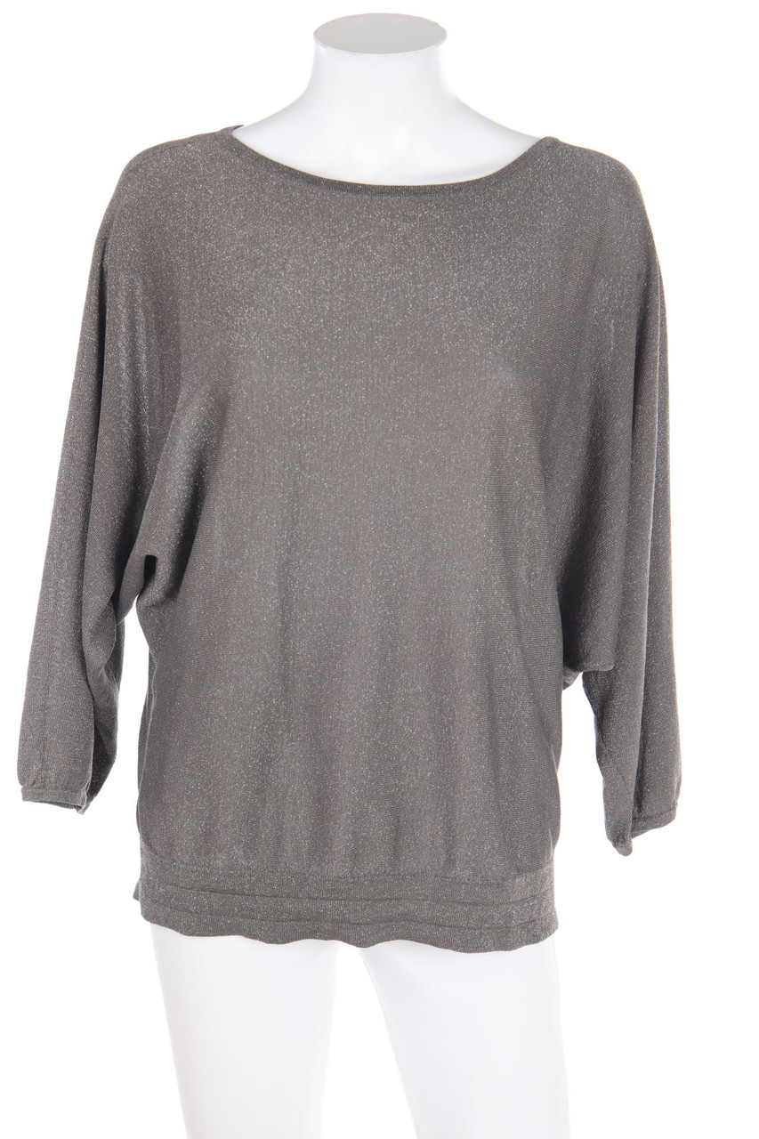 Elégance - Pullover, Silk-blend with Metallic Effect - M