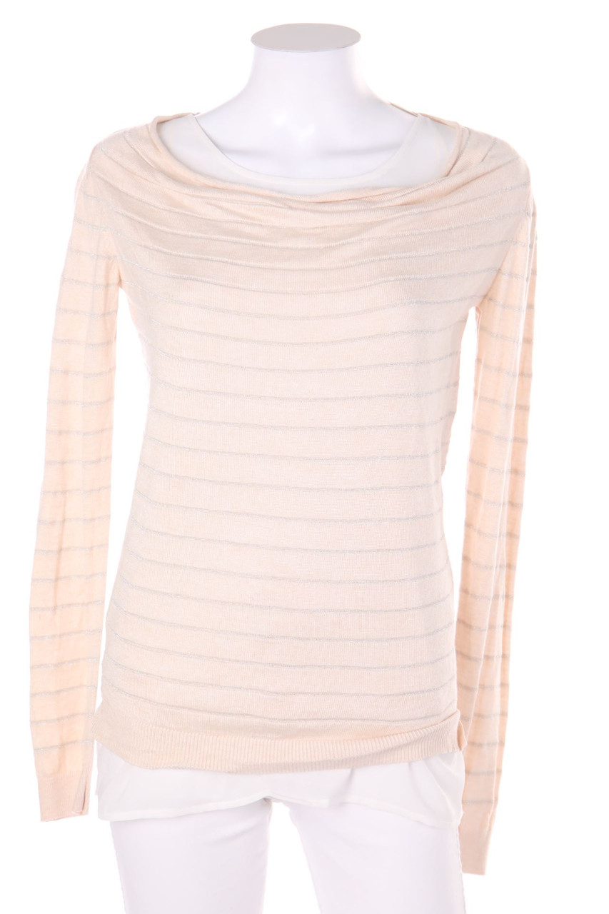 Charles Vögele - Stripe Pullover, Viscose-blend with Metallic Effect - XS