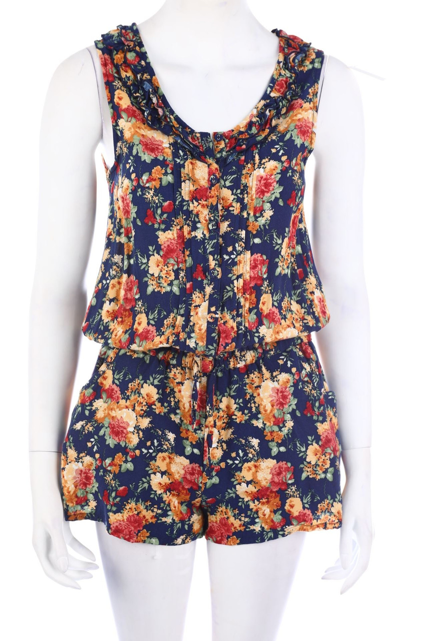 No Label - dress with floral print with Pin-tucks - S