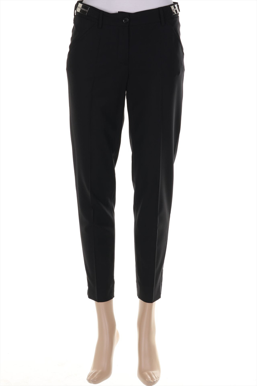 DOLCE&GABBANA - Cropped-Pants, Virgin Wool with Logo Plaque - D 38