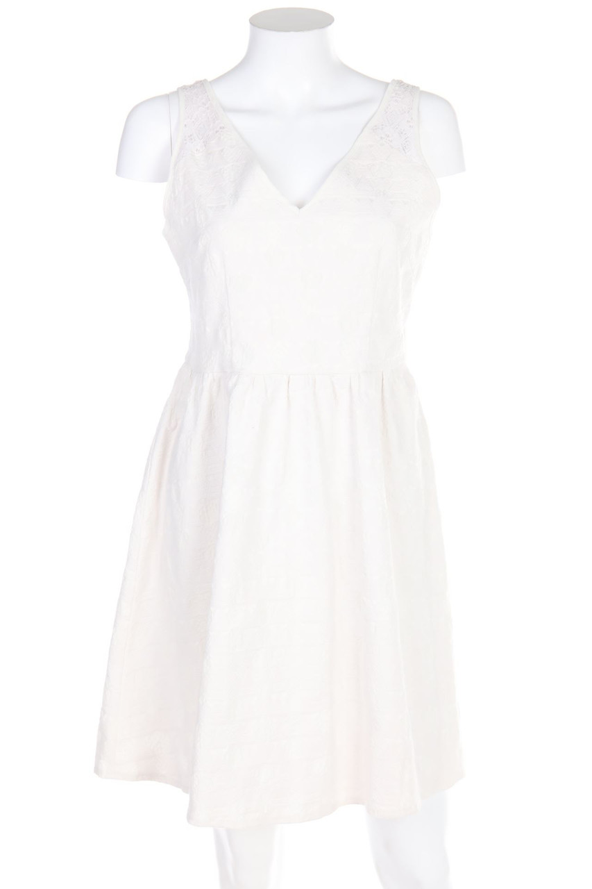 No Label - Patterned dress with Lace - S