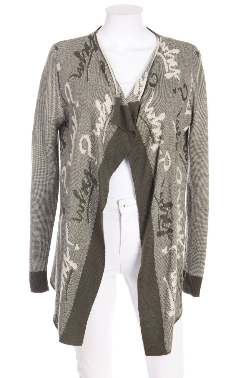 Desigual - Strick-Cardigan mit Statement-Print - S