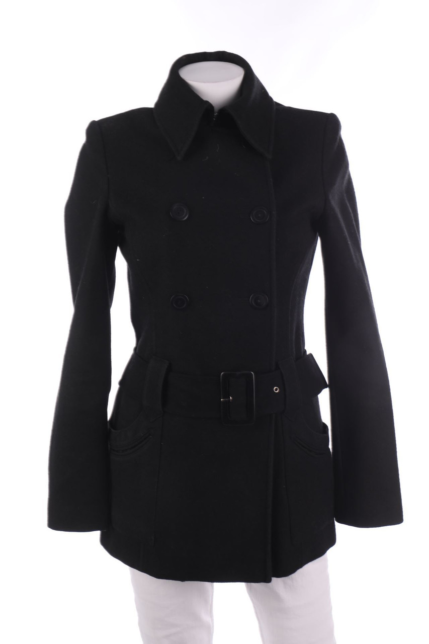 No Label - Coat with Belt - XS